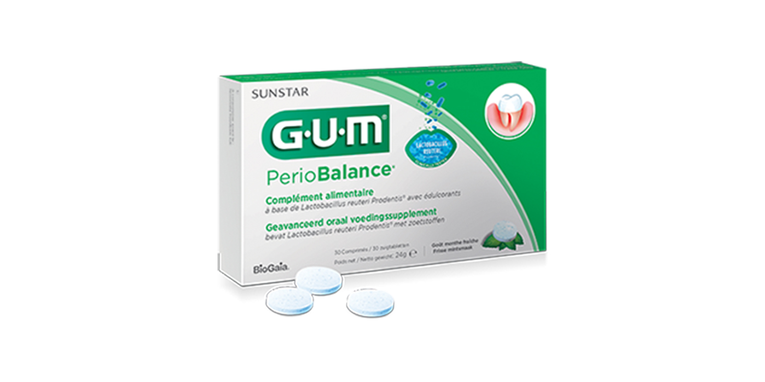 GUM® PerioBalance de Sunstar, un probiotique bucco-dentaire