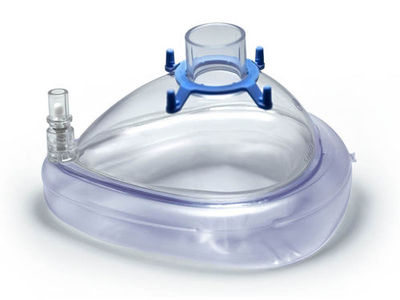 Masque d'anesthésie facial en PVC avec valve 20145 