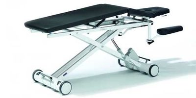 Table de massage pneumatique sur roulettes à hauteur variable 3 sections SOLID E5 / A5 / H5 OCMT 